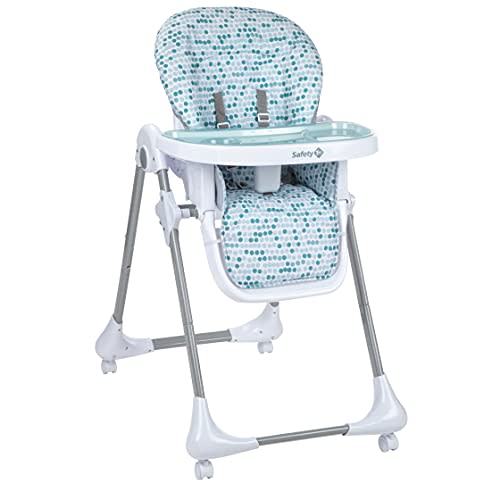 Safety 1st High Chairs for Babies and Toddlers, 3-In-1 Grow and Go with Tray and Adjustable Seat, Raindrop