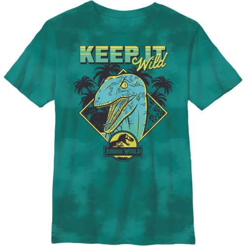 Jurassic World Boys Short Sleeve T-Shirt Tyrannosaurus Rex Dinosaur - Little and Big Boys Sizes 4-XL