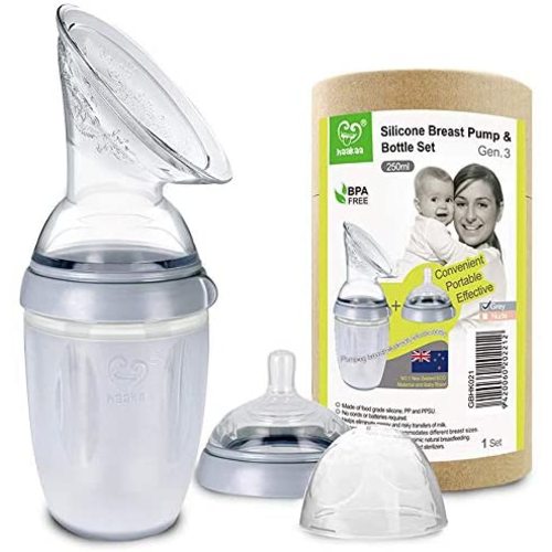 haakaa Manual Breastpump Breast Milk Saver Gen 3 Multi-Functional Breastfeeding Set 8oz/250ml