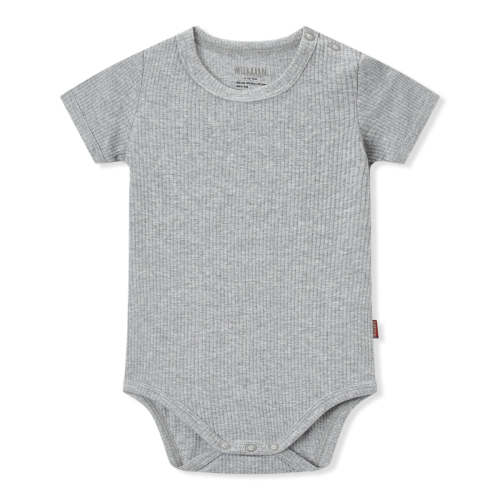 Grey Tri-Blend Stretch Short Sleeve One Piece