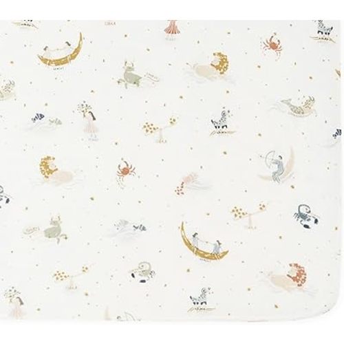 Pehr Crib Sheet, Zodiac, Organic Cotton, 52" x 28" x 8"