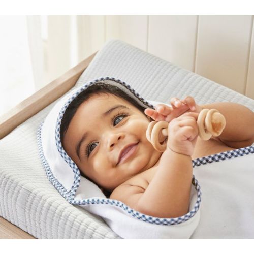 Gingham Baby Hooded Towels | Pottery Barn Kids