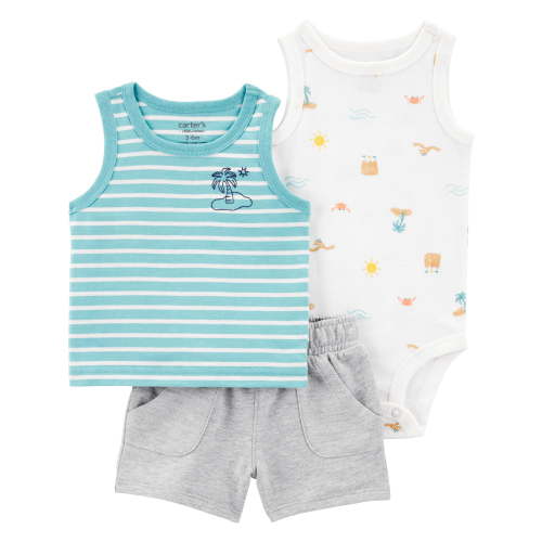 Carter's Child of Mine Baby Boy Outfit Set, 3-Piece, Sizes 0/3-24 Months