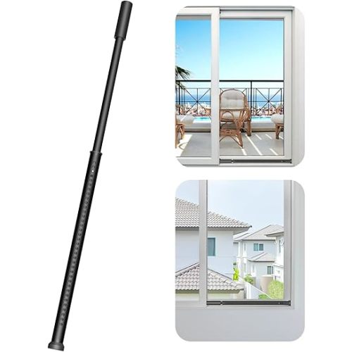 Sliding Door Security Bar/Child Proof | Black