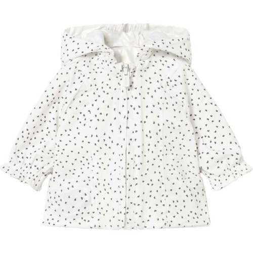 Hooded Glossy Jacket, White - Mayoral | Maisonette