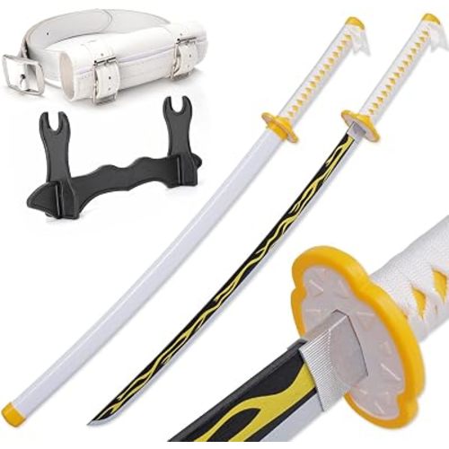 Zisu Demon Katana Sword, About 41 inches, Hashira Pillars & Protagonist Katana for Cosplay Purpose, Anime Original Texture