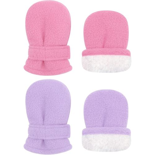 Baby Mittens Toddler Gloves Kids Winter Gloves Baby Girl Boy Winter Mittens Infant Mittens 2 Pair Pack