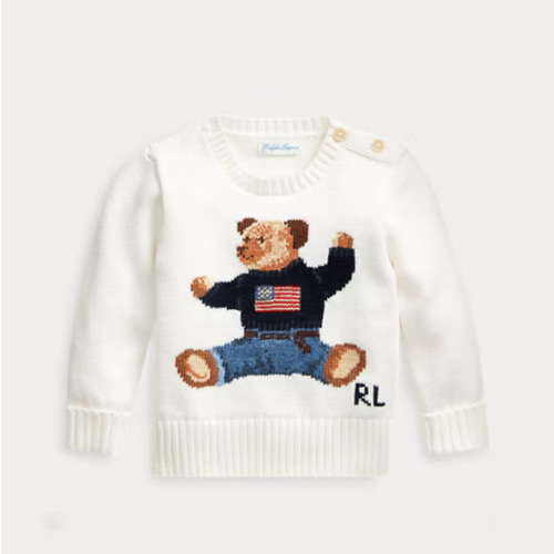 Baby Boy Polo Bear Cotton Sweater | Ralph Lauren