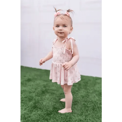 Haven Floral Smocked Twirl Romper – In My Jammers