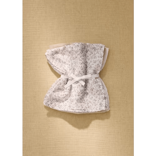 Set of children's cotton muslin with mini-flower print - Home | MANGO USA
