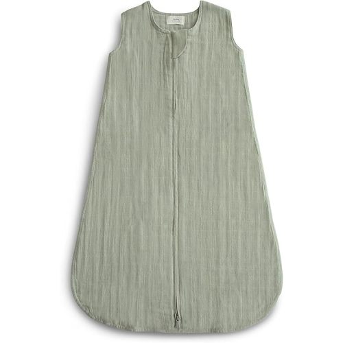 mushie Baby Wearable Blanket | 100% Organic Cotton Muslin | Sleeping Bag for Infants (Sage)