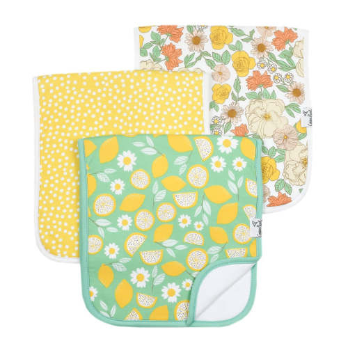 Premium Burp Cloths - Lemon
