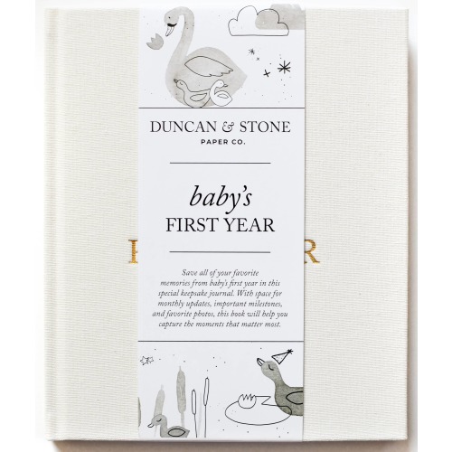 Baby's First Year Memory Book & Photo Album | Mother's Day: Sage Green