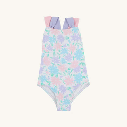 Seabrook Bathing Suit - Glastonbury Blooms with Palm Beach Pink & Lauderdale Lavender