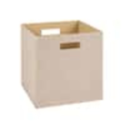 ClosetMaid 13 in. D x 13 in. H x 13 in. W Tan Fabric Cube Storage Bin 7114