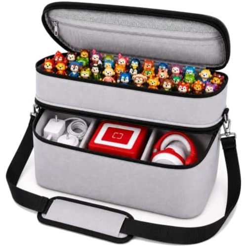 Carrying Case for Toniebox 1/2 and Accessories, 2-Layer, Gray