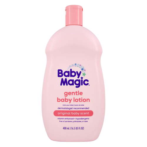 Baby Magic Gentle Baby ZS23 Lotion, Vitamins & Aloe, Free of Parabens, Phthalates, Sulfates and Dyes, Camellia Oil & Marshmallow Root Original Scent, 16.5 Fl Oz