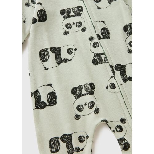 Baby Panda Zipped Sleepsuit