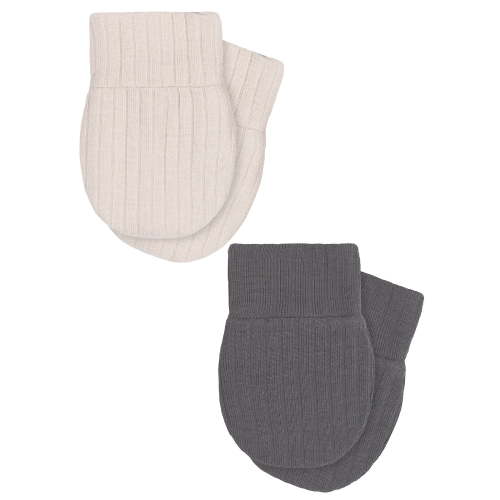 Modern Moments by Gerber Gender Neutral Mittens, 2-Pack, Size 0/6 Months