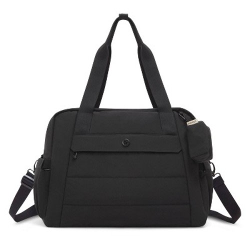Huggies Tiny Traveler Weekender Solid Shoulder Diaper Bag - Black