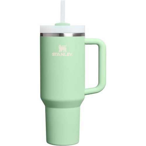 STANLEY Quencher H2.0 Tumbler with Handle and Straw 40 oz | Flowstate 3-Position Lid | Cup Holder Compatible for Travel | Insulated Stainless Steel Cup | BPA-Free | Pistachio