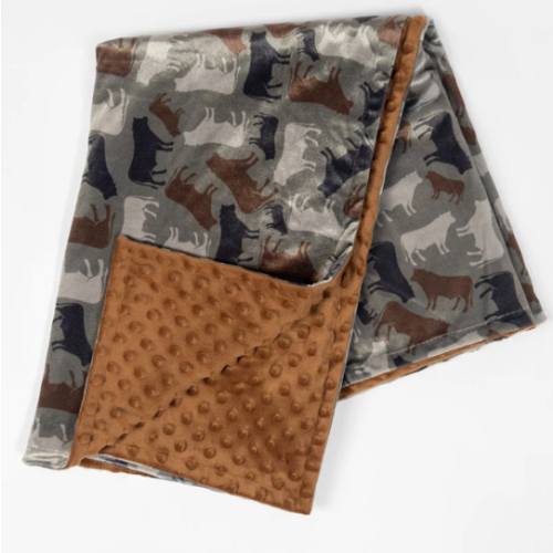 Cow Camo™ Minky Baby Blanket – American Farm Company