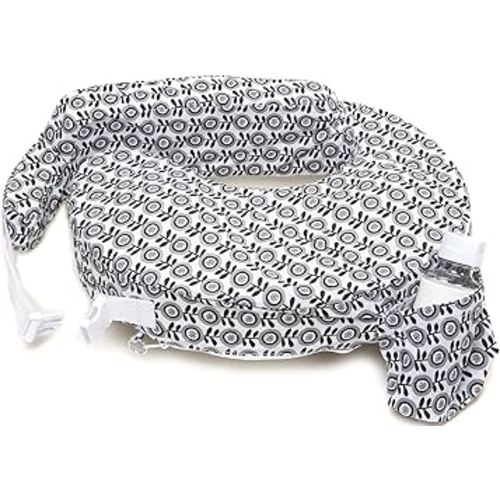 My Brest Friend Original Nursing Pillow for Breastfeeding, Nursing and Posture Support with Pocket and Removable Slipcover, Midnight Poppy