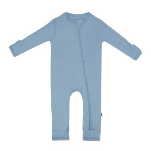 Kyte Baby Zippered Romper in Slate Slate 6-12 Months