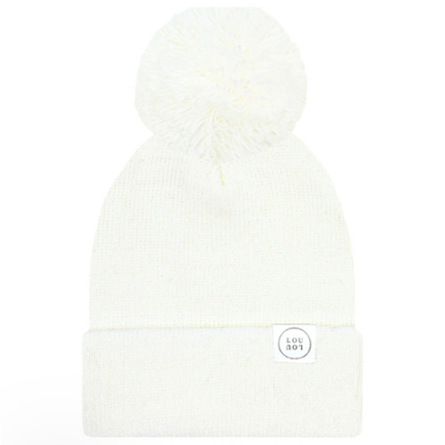 Beanie with Pom - Ivory