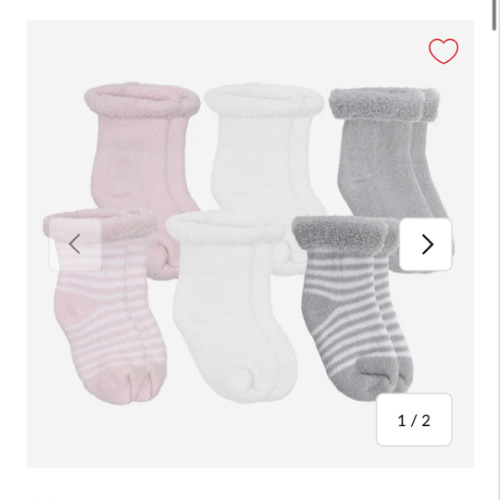 Bas Ratine Paquet de 6 Nouveau-né - Rose – CLÉMENT