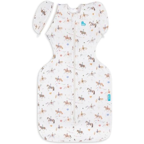 Love to Dream Swaddle Up Transition Swaddle, 1.0 TOG, Patented Zip-Off Wings, Gently Help Baby Transition from Being Swaddled to Arms Free When Showing Signs of Rolling, 13-19 lbs, Year of the Horse