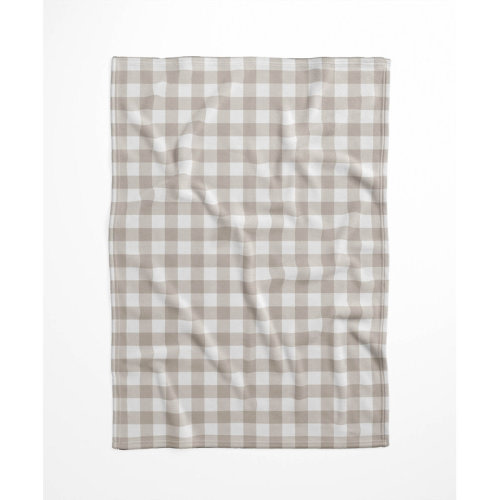 Christopher's Corner Proper Gingham Velveteen Fleece Blanket | Wayfair