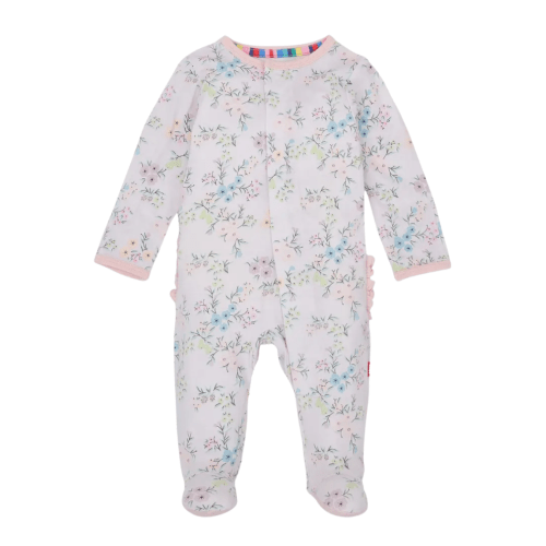 Emily Modal Magnetic Footie With Ruffle