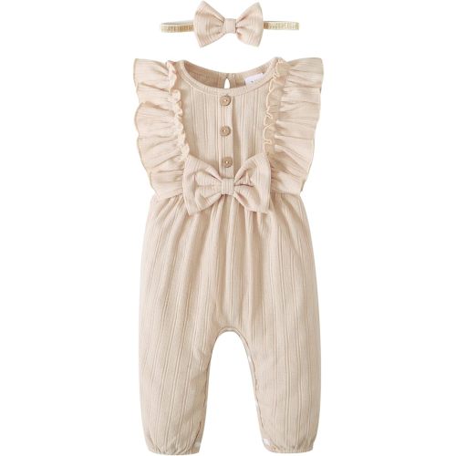 Mioglrie Newborn Baby Girl Clothes One Piece Jumpsuits Clothes Short Sleeve Rompers Summer Clothes for Baby