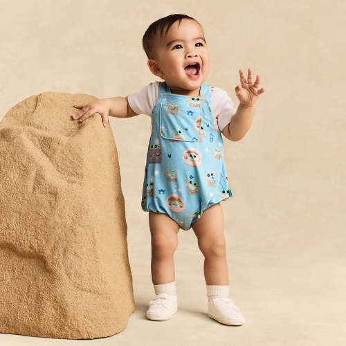 Star Wars™ Grogu French Terry Overall Bubble Romper