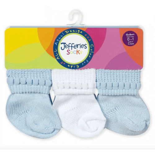 Jefferies Socks- Blue/ White – Littles on 5th