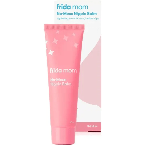 Frida Mom Nipple Cream, No-Mess Nipple Balm Moisturizer for Hydration, Gentle for Baby & Mom, 1.5fl oz