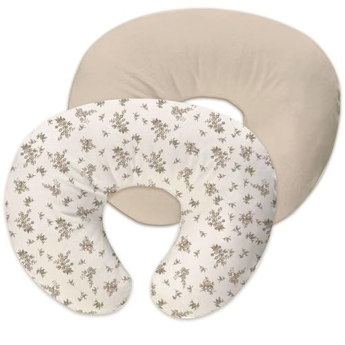 Nursing Pillow Cover,2-Pack Removable Cover for Breastfeeding Pillows,Ultra-Soft Baby Nursing Pillow, Fits Newborn Feeding Pillow 22.5in*18in Polyester(Rosebuds and Vines)…