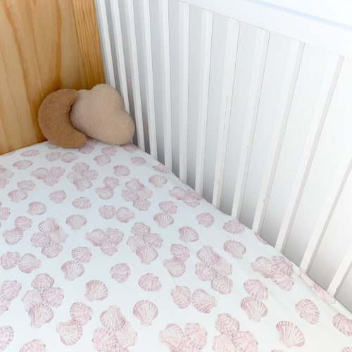 Jersey Cotton Cot Sheet | Sea Shell