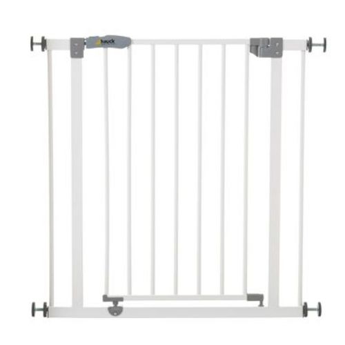 hauck Open N Stop Pressure Fit Baby and Pet Safety Gate, Accommodates 29 to 31" Wide Home Doorway, Stairway, or Hallway, White