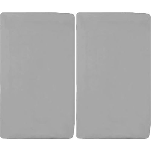 American Baby Company 100% Natural Cotton Fitted Cradle/Bassinet Sheet 36" x 18" - Soft, Breathable & Hypoallergenic Bed Sheet, Gray, Neutral for Boys & Girls (Pack of 2)