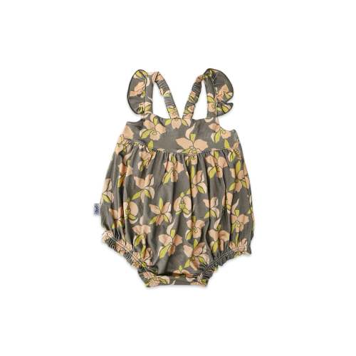 Bubble Romper - Island Orchid
