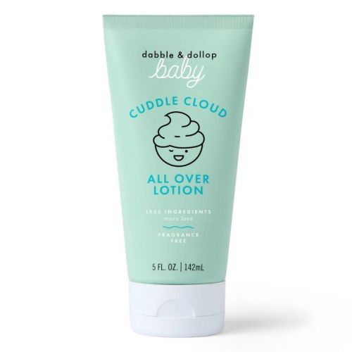 Dabble & Dollop Baby Cuddle Cloud All Over Lotion, Fragrance-Free, Lightweight Moisturizer for Sensitive Skin, Newborn Safe - 5 fl oz