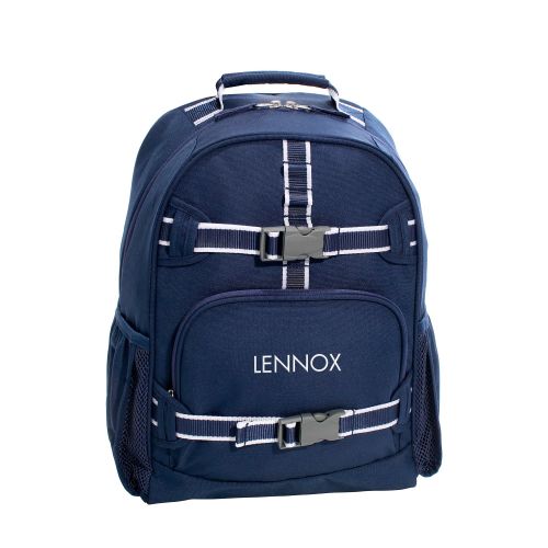 Navy Solid Recycled Backpack | Pottery Barn Kids
