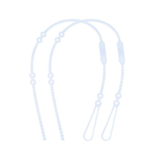 Olababy Silicone Strap for Baby Toys, Pacifiers, Teethers, Sippy Cups, Bottles w Handles, Feeding Spoons, High Chairs, Strollers, Car Seats and Travel Essentials (2 Straps, Blueberry)