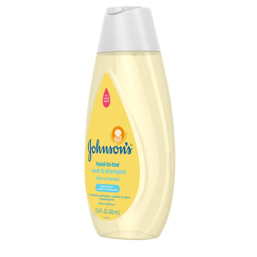 Johnson's Head-To-Toe Tearless Gentle Baby Wash & Shampoo, 13.6 fl. oz