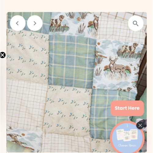 Organic Cotton Baby Quilt | Autumn Hunt