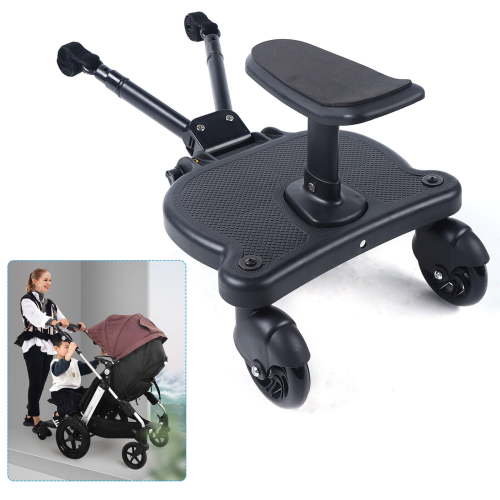 Stroller Board Universal 2in1 Stroller Ride Board Buggy Wheeled Board Seat Pedal