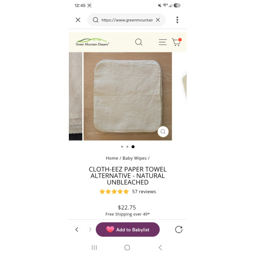 Cloth-eez washable reusable paper towel alternative