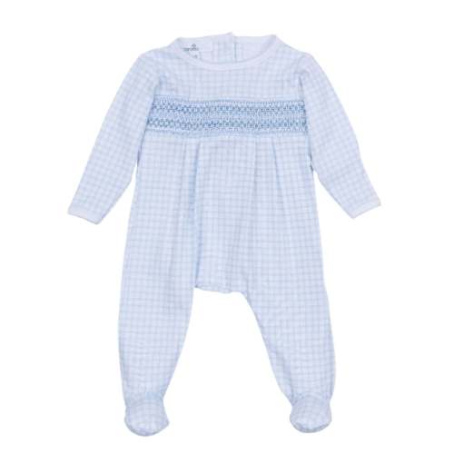 Blue Whispers Smocked Footie – Lowcountry Littlewear
